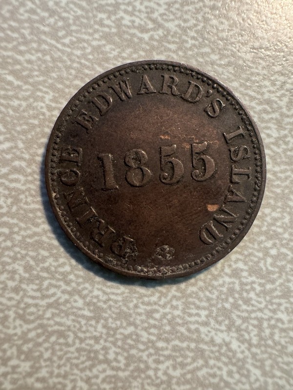 Prince Edward Island, 1855, Govt, & Free Trade, Half Penny