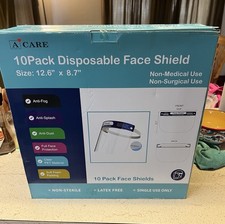 USA 10PCS Safety Full Face Shield Reusable Washable Protection Cover Anti-Splash