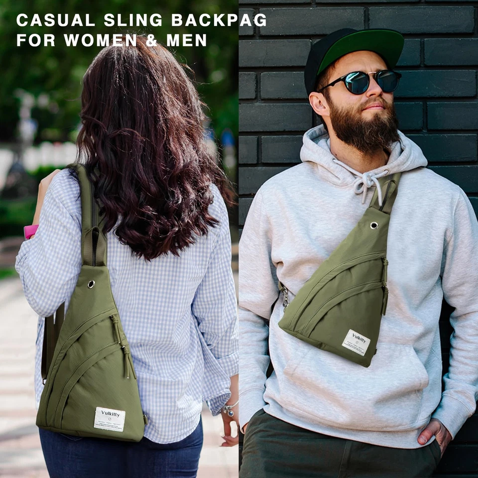 Sling-Rucksack Umhängetasche Brusttasche Tagesrucksack Leicht Wasserabweisend... - Bild 2 von 4