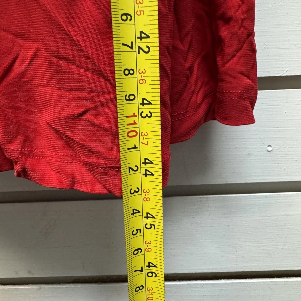 Платье женское Jessica London 18 красное миди с избытком эластичное с V-образным вырезом богемное шикарное осень - Изображение 3 из 4