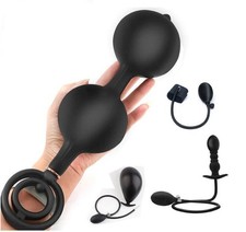 Pump Dilator Expander Balls Inflatable Silicone Anal Big Plug Butt BDSM