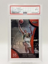 Kevin Durant Rookie Card 2007-08 Finest Refractor #71 PSA 9 *MASONCARDS*. rookie card picture