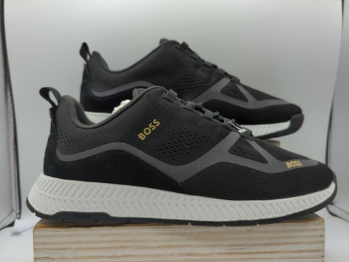 Boss Titanium_Runn scarpe da ginnastica uomo stringate a rete UK 8 nuove Ax5 ridotte - Foto 8 di 16