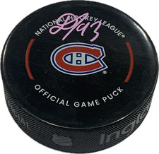 Ivan Demidov Montreal Canadiens Autographed Game Model Hockey Puck - COA & Holo
