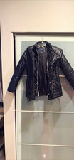 Tommy Hilfiger Black Hooded Puffer Jacket Boys Zip Mid-Length Size L 12/14
