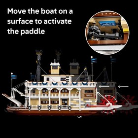 LEGO Ideas River Steamboat Building Set  Room Decor for Men and Women  Boat M...