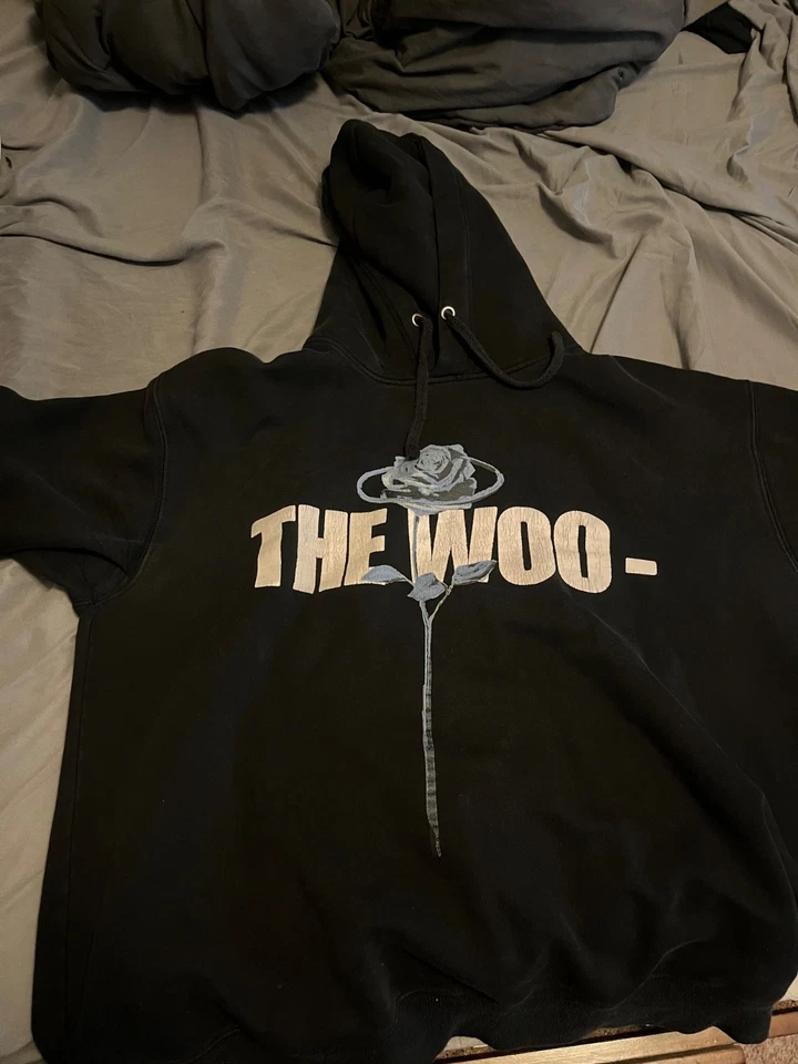 VLONE x поп дым «WOO» черный толстовка с капюшоном размер (X-Large) - Изображение 2 из 2