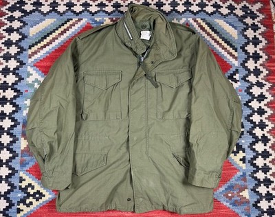 Vintage M-65 Field Jacket Medium Short Green OG 107 US Army Coat