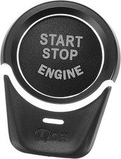 Engine Start Stop Button Cover Kit Push Start Button Trim Sticker Color: Black