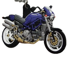 New DUCATI CORSE MONSTER RUBBER MOTORCYCLE KE...