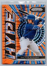 2024 Panini Prizm - Hype #22 Dalton Rushing /399 Orange Pulsar (RC)
