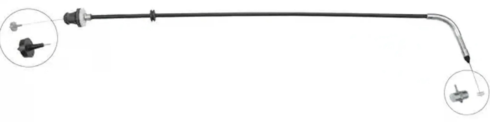 Throttle cable K37260 A.B.S. for FIAT AUDI