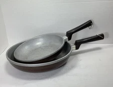 Vintage Regal Ware Frying Pan 8in 10in Brown Fry Skillet