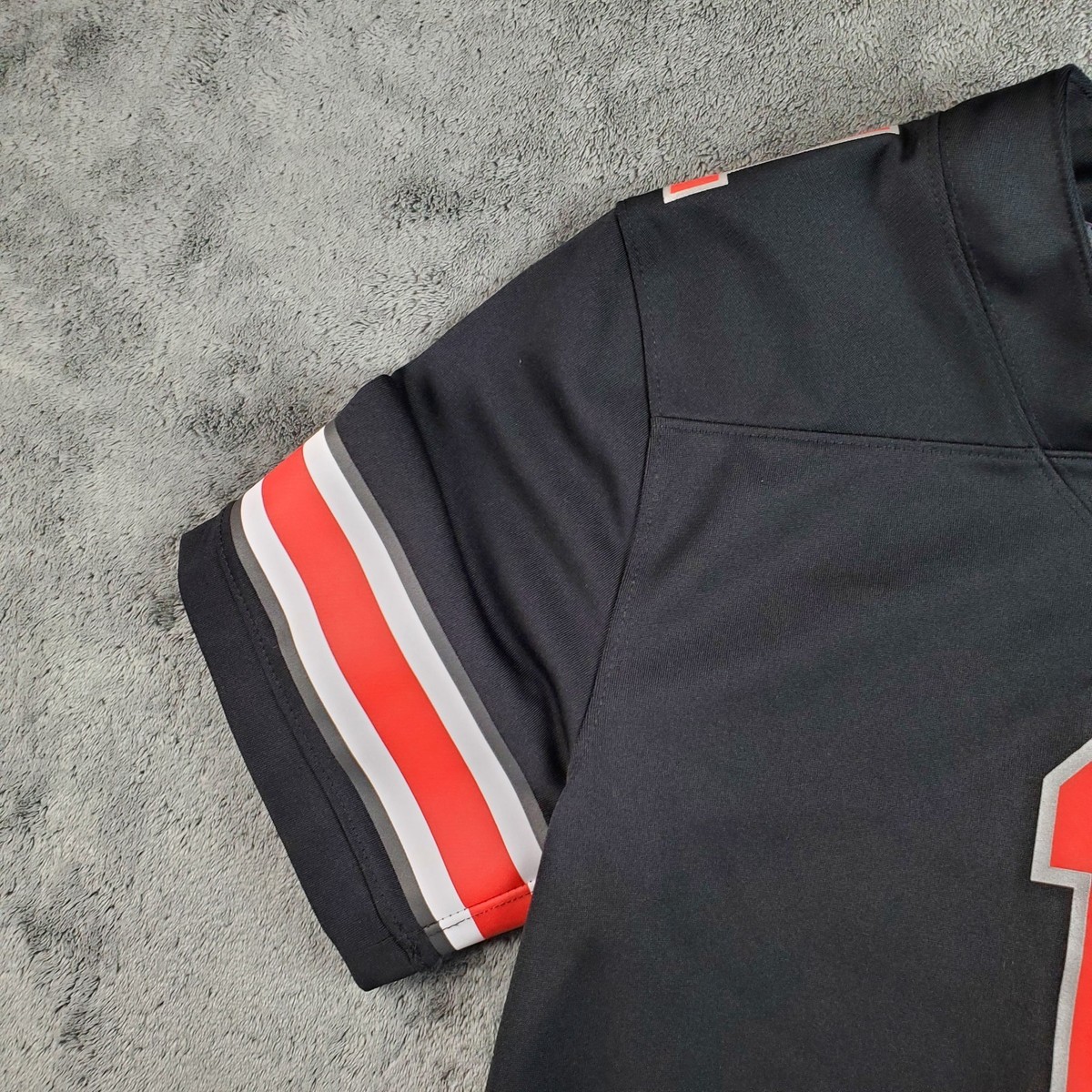 Nike Jersey Boys M Black Ohio State Buckeyes Football #1 NCAA Team