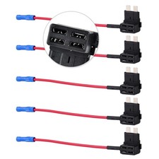 5pcs Car Add-A-Circuit Standard ATO ATC Blade Fuse Tap Dual Circuit Adapter ee