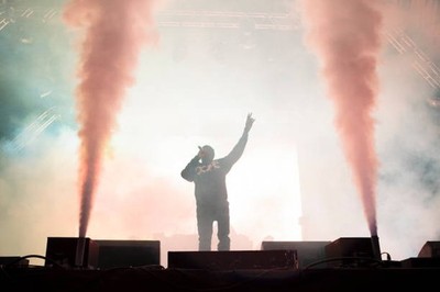 Dizzee Rascal performs during Park Life Festival at Platt Fields P- Old Photo 5