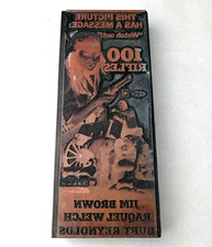Vintage 1969 100 Rifles Movie Letterpress Printing Block Raquel Welch Jim Brown