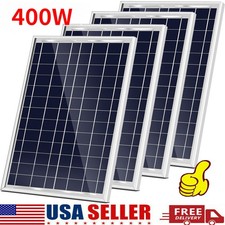 400W 200W 100W Watt Mono Solar Panel 12V Battery Charger Home Boat RV Off Grid