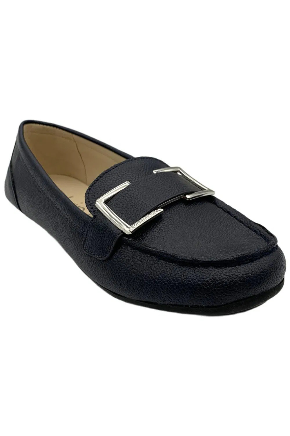 Calvin Klein Womens Lydia Casual Leather Loafers Navy 8290₽