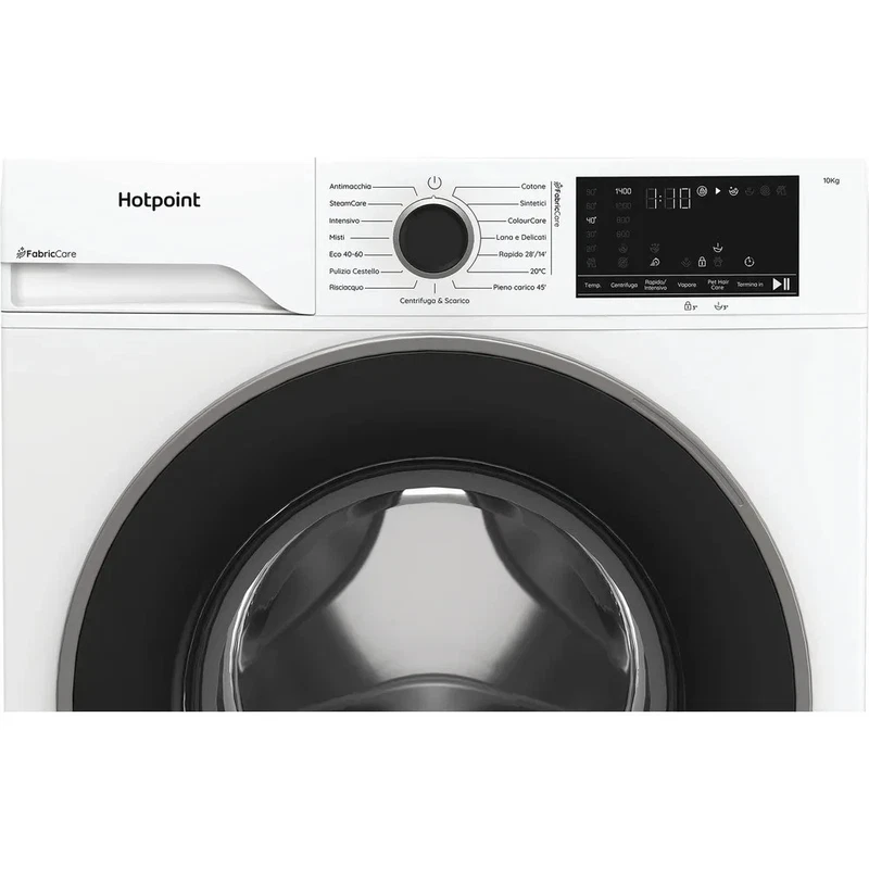 Lavatrice HOTPOINT 10 KG Bianco 1400 Giri Classe A Programma Rapido 30 minuti, fotografia 4 di 8