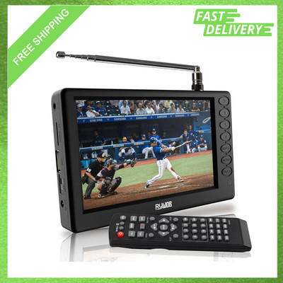 5 Inch Portable Digital TV with ATSC Tuner, USB, TF Card Slots, Built-in Battery
