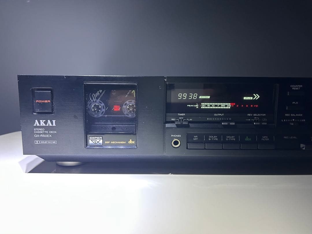 AKAI ELECTRIC GX-R60 STEREO CASSETTE DECK GX Head Dolby B-C NR dbx