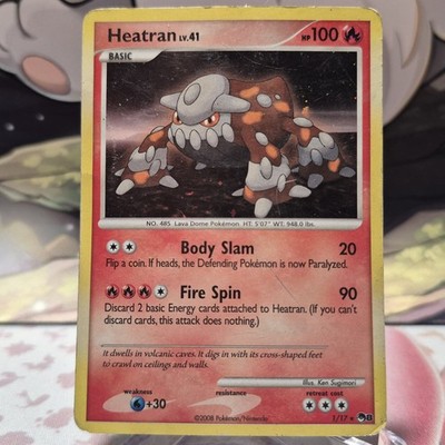 Heatran 1/17 POP Series 8 Promo Cosmos Holo Rare Pokemon Card - HP/DMG