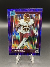 2021 Panini Donruss Optic - Rated Rookie Jamin Davis #247 Purple Shock Prizm...