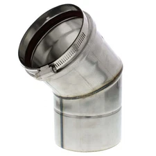 Z-Flex Z-Vent 3" x 45 Degree Elbow Stainless Steel Venting (2SVEEWCF0345)