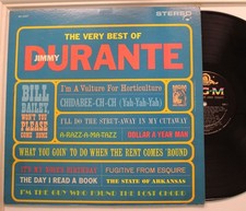 Jimmy Durante Lp The Very Best Of On Mgm - Vg+ To Vg++/ Vg+ To Vg++