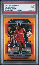 2022 PANINI PRIZM WNBA ORANGE PRIZM #98 KIA VAUGHN 12/49 PSA 9