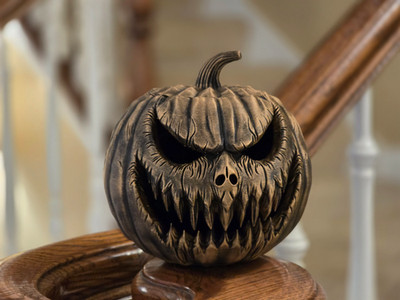 3D Gedruckter Halloween Kürbis / Scary Pumpkin Halloween Deko Grusel Dekoration
