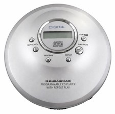Durabrand Programmable Cd Player Portable Digital Bass Boost Silver
