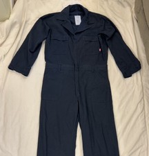 United States Navy Flame Resistant Coveralls Navy Blue Boilersuit Size 44 Reg