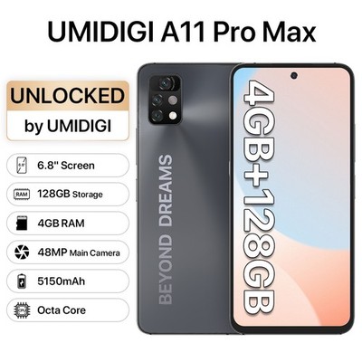UMIDIGI A11 Pro Max 6.8 Zoll 4GB+128GB Octa Core Handy Unlocked Smartphone