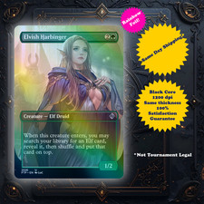 Elvish Harbinger - Foil High Quality Custom Art Playtest card for MTG - EDH