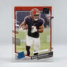 BIJAN ROBINSON 2023 PANINI CLEARLY DONRUSS FOOTBALL #53 RATED ROOKIE RC FALCONS