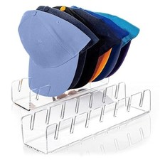 Baseball Cap Stand, 2 Pcs Acrylic Hat Organizer for 14 Baseball Caps, Hat