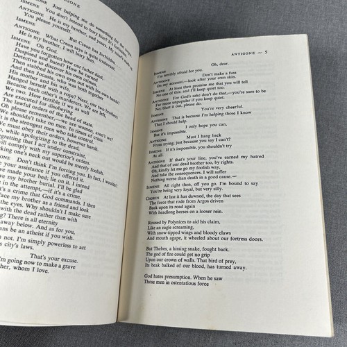 Antigone ~ Sophocles ~ Chandler Editions In Drama 1962 Vintage Paperback Book - 第 6/6 張圖片