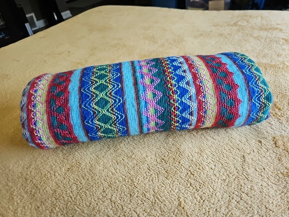 Retro Knit Fabric Colorful 54" x 56" *Read* - Image 4 of 4