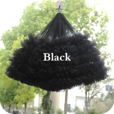 Black Mesh Trim Sewing Tulle Ribbon trim Fabric Frilly for DIY Dress Tutu Skirt