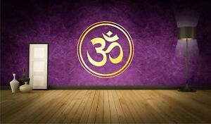 Om Symbol Yoga Meditation Buddhismus Wandtattoo A040 Ebay