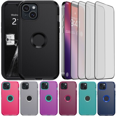 Rugged Case For iPhone 13/13 Pro/13 Pro Max Shockproof Cover / Screen Protector