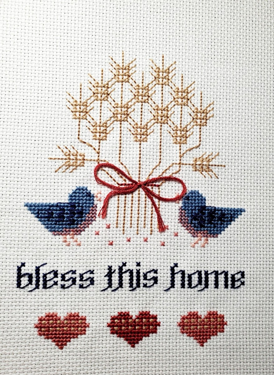 Vintage Finished Cross Stitch 