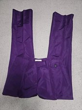 NWOT Prada ITALY Lightweight Metallic Grape Disco Nights Pants SZ 42 W32×L34