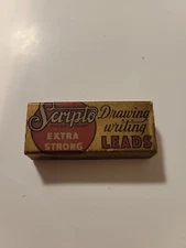 Vintage Boxed Scripto Drawing Writing Blue Leads 4 Iche USA CB438