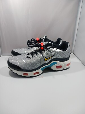 Nike Air Max Plus (GS) Metallic Silver-Speed/White/Black-Size 5y