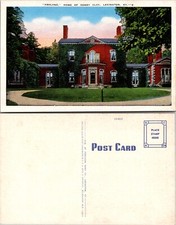 Kentucky Ashland Home of Henry Clay Lexington Postcard