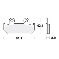 TRW BremsbeläGe Passend Vorn FüR Honda CBR 400 R Bj. 1986-1987