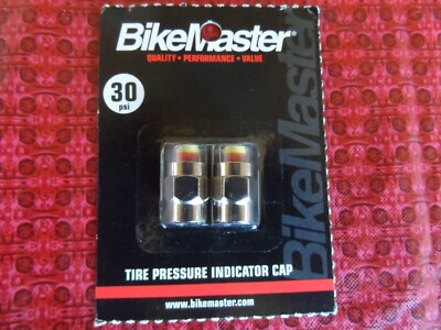 #ad Bikemaster 30 psi Tire Pressure Indicator Caps 2 Pack $9.99